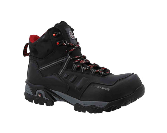 Bota de Trabajo Industrial Swissbrand Alpes 404-C Negro Caballero