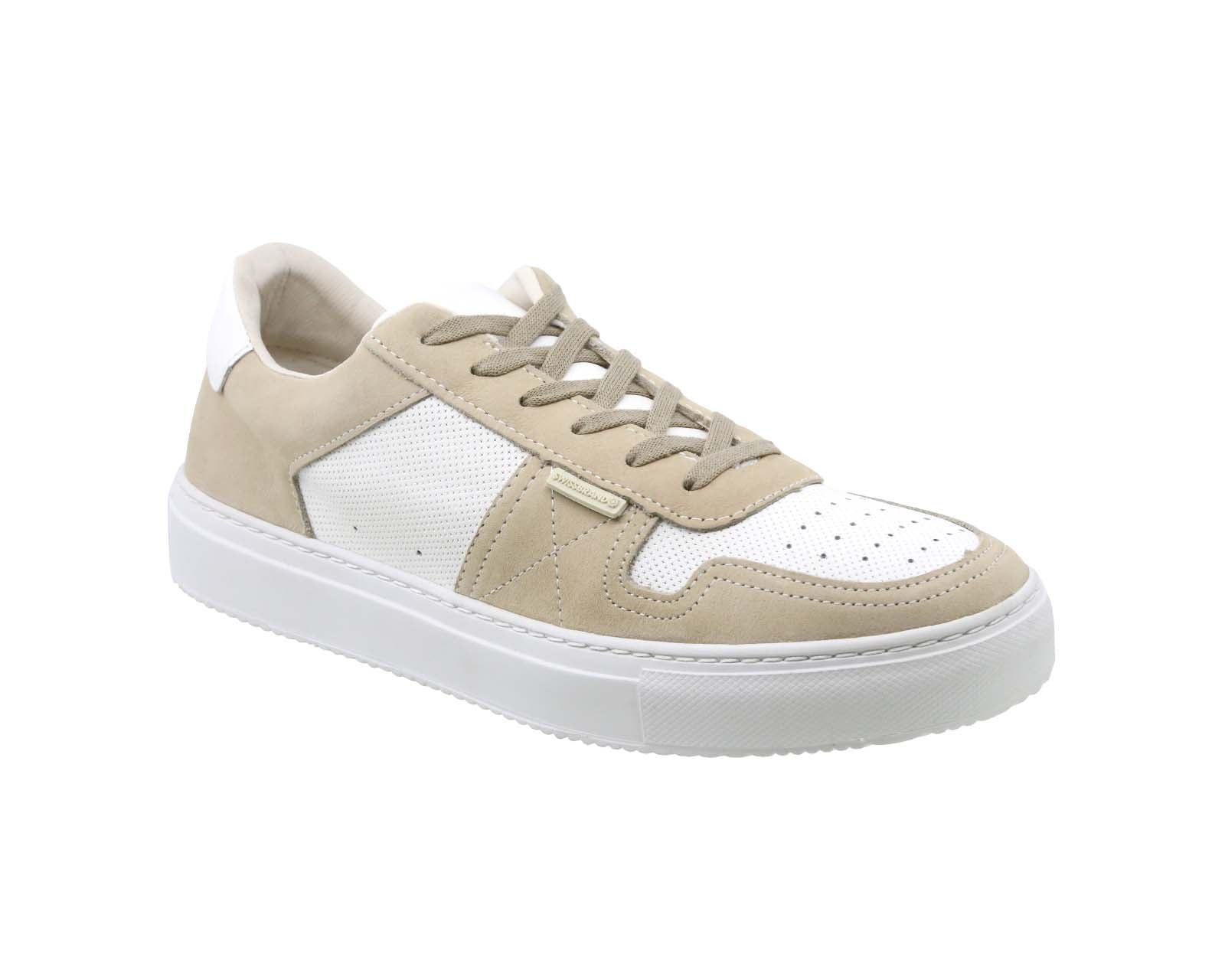 Tenis Swissbrand de Piel Olten 290 Blanco Beige Hombre
