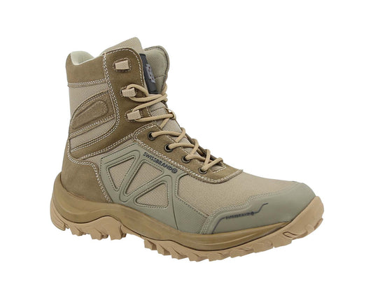 Bota Táctica Swissbrand Uzwil 990 Beige Caña alta Hombre