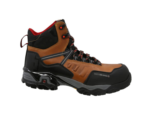 Bota de Trabajo Industrial Swissbrand Alpes 404-C Miel Caballero