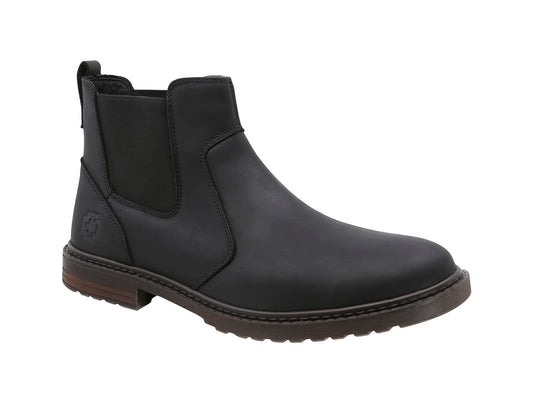 Botín Chelsea de Piel Swissbrand Uster 453 Negro Hombre