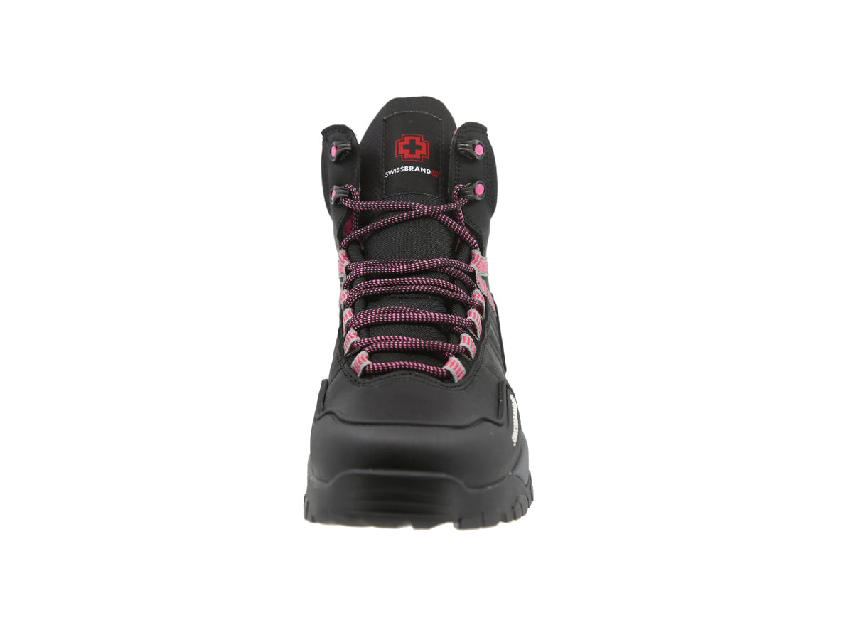 Bota Industrial Swissbrand Alpes 414 C Negro Rosa Dama