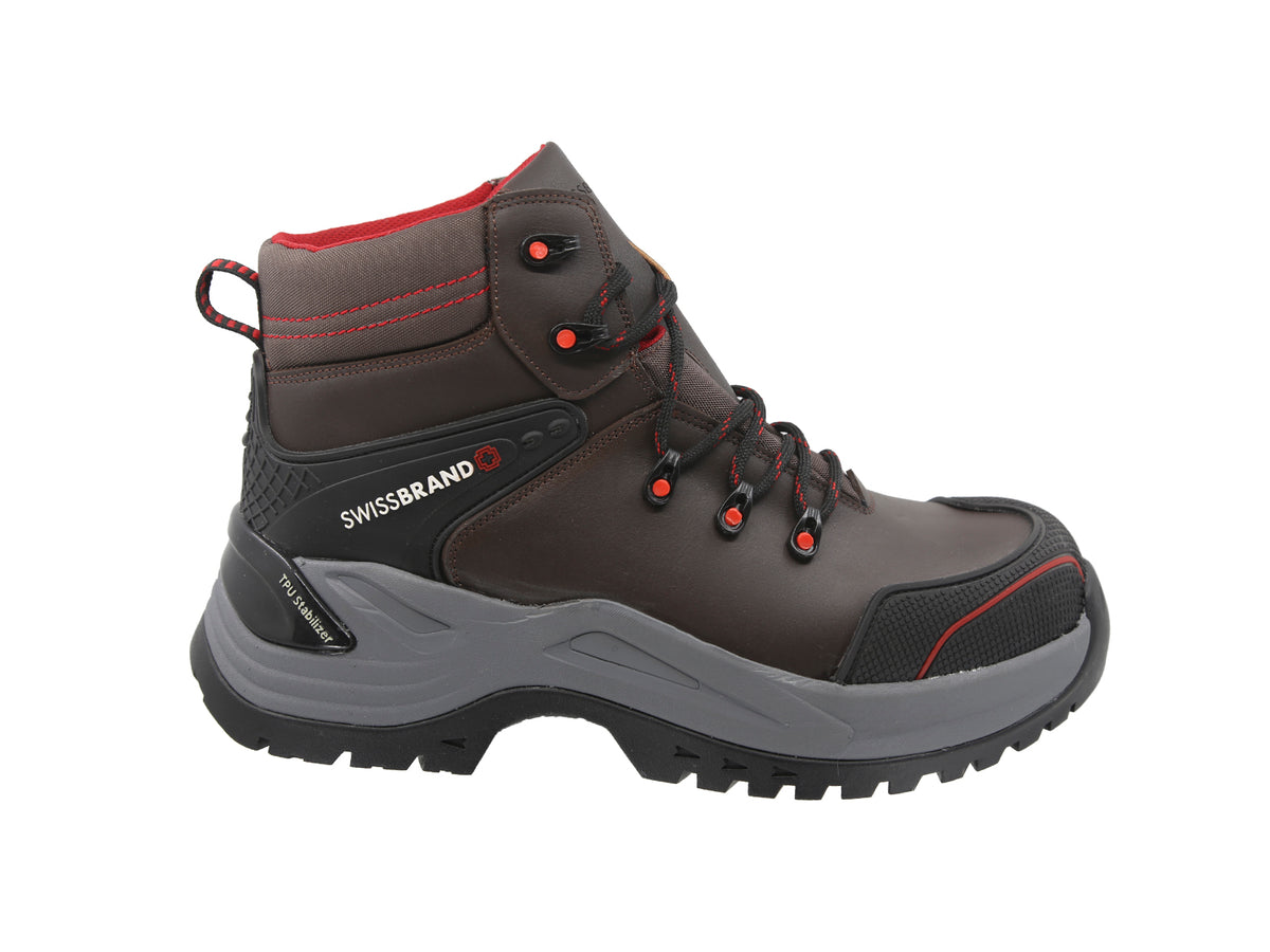 Bota Industrial Swissbrand Worb Café 920 Caballero