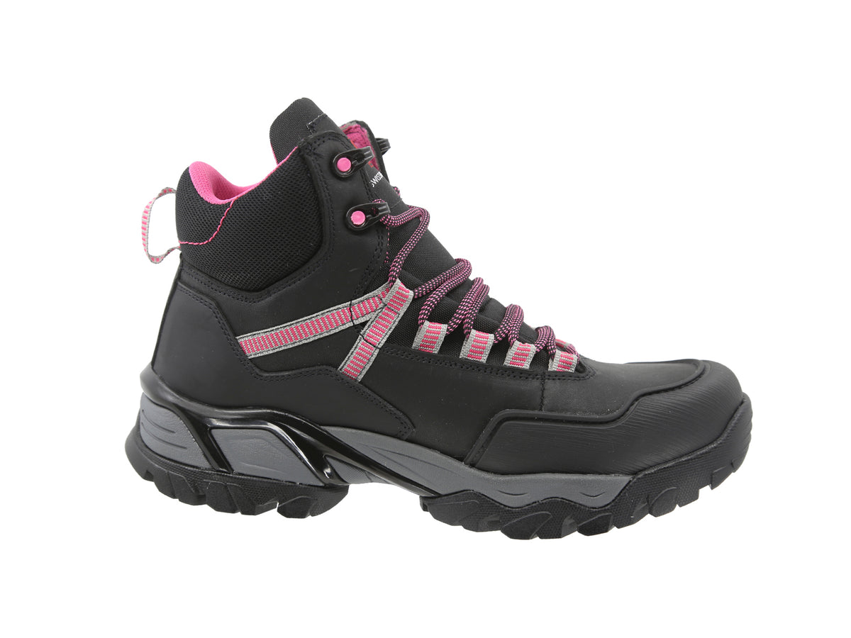 Bota Industrial Swissbrand Alpes 414 C Negro Rosa Dama