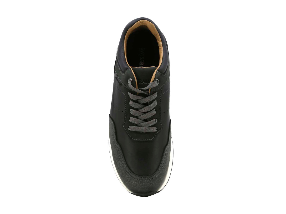 Sneaker de Piel Swissbrand Renens 300 Negro Hombre