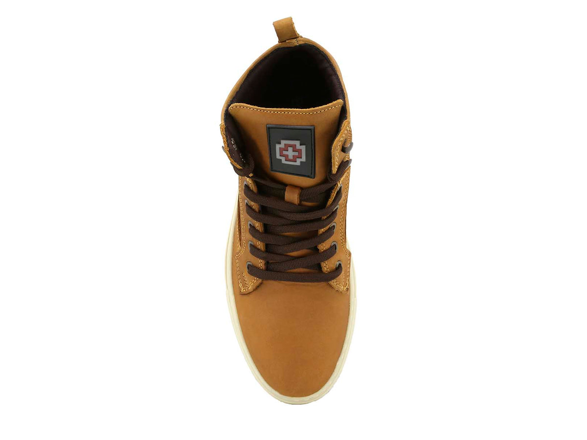 Sneaker High Top Swissbrand Olten 291 Camel Hombre