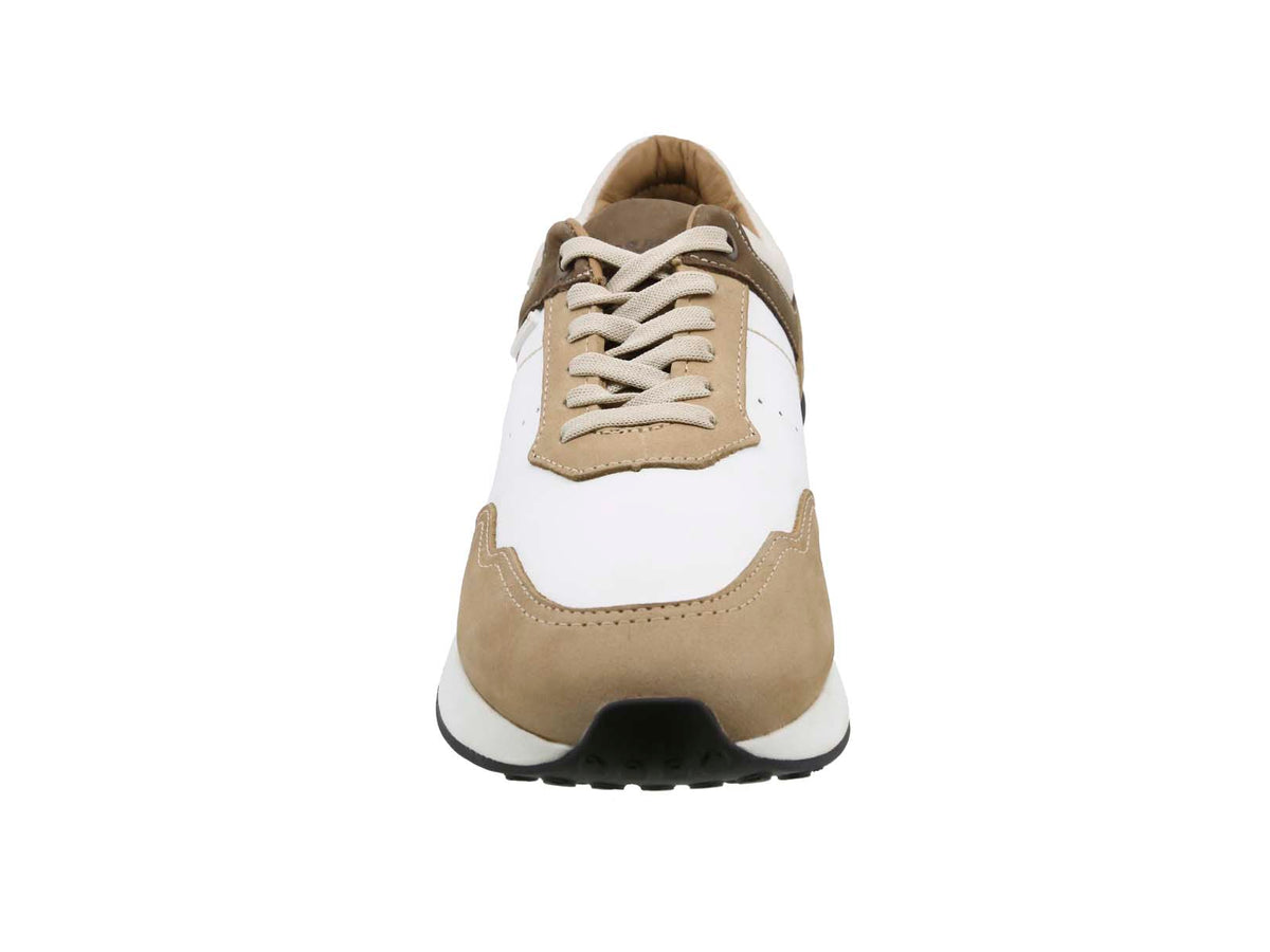 Sneaker de Piel Swissbrand Renens 300 Blanco Tabaco Hombre