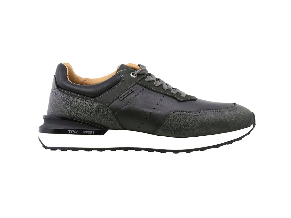 Sneaker de Piel Swissbrand Renens 300 Negro Hombre