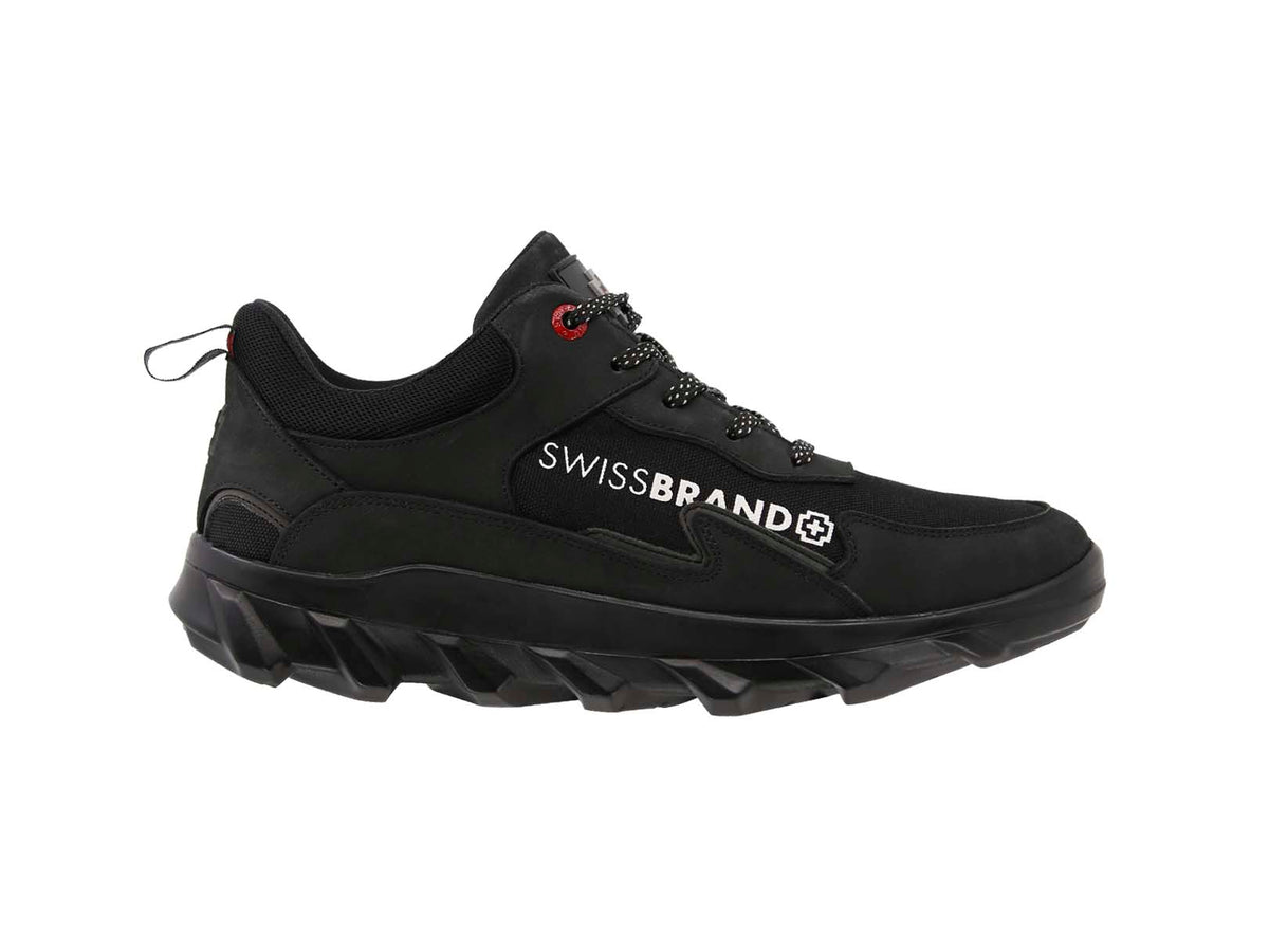 Tenis Urbano Swissbrand Locarno 972 Negro Hombre