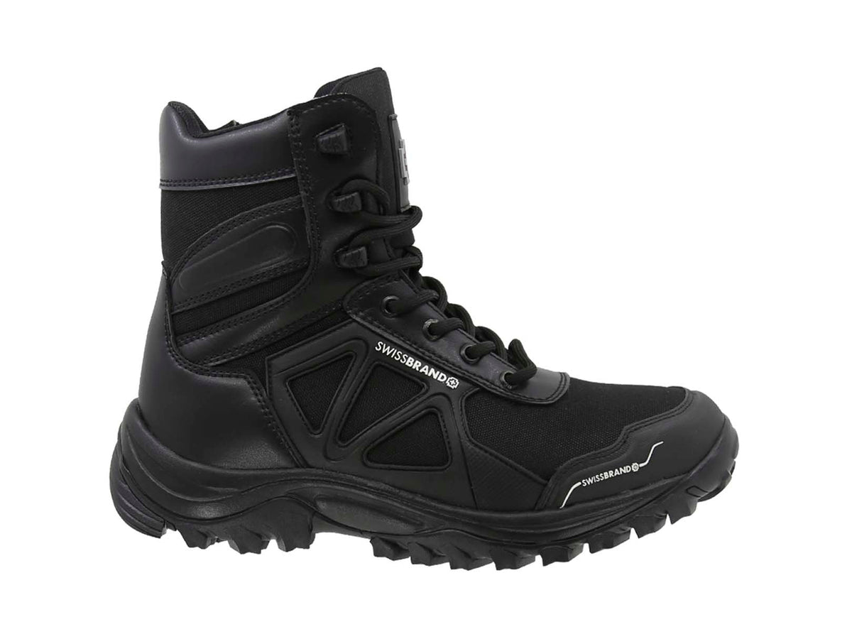 Bota Táctica Swissbrand Uzwil 990 Negro Caña alta Hombre