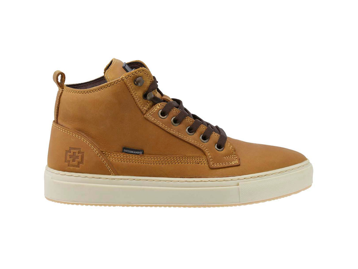 Sneaker High Top Swissbrand Olten 291 Camel Hombre