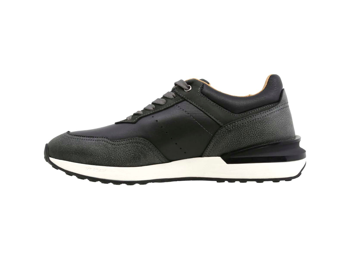 Sneaker de Piel Swissbrand Renens 300 Negro Hombre