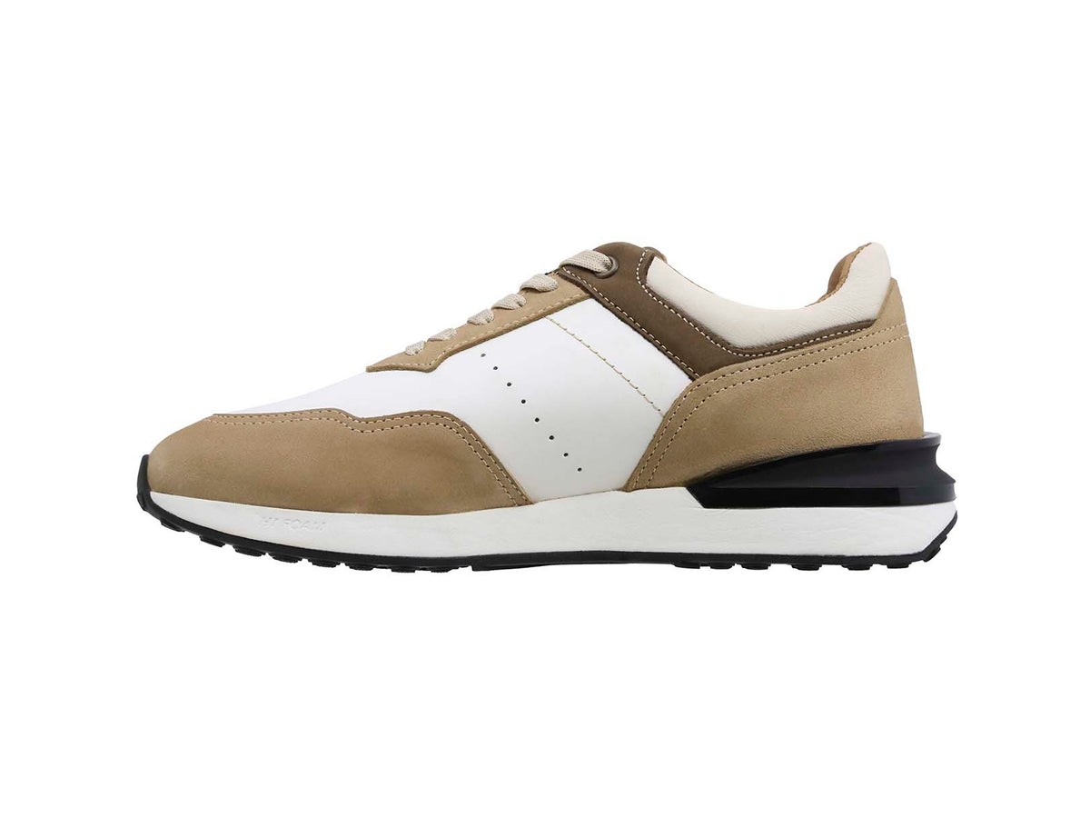 Sneaker de Piel Swissbrand Renens 300 Blanco Tabaco Hombre