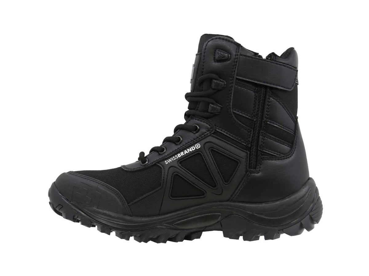 Bota Táctica Swissbrand Uzwil 990 Negro Caña alta Hombre