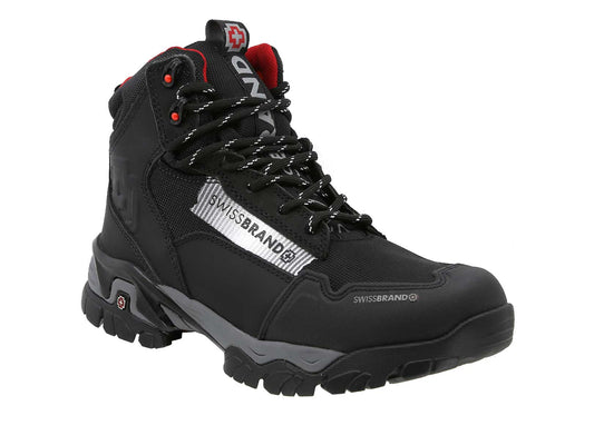 Bota para Senderismo Swissbrand Alpes 407 Negro Hombre